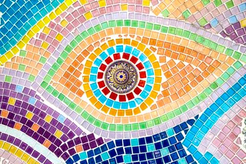 Tile mosaic pattern Stock Photos