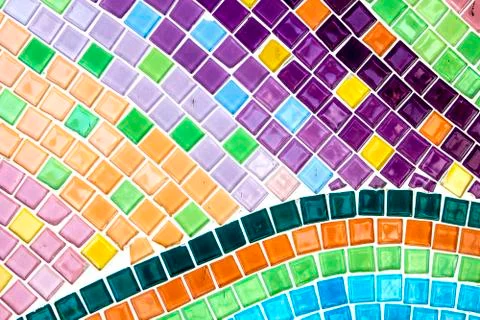Tile mosaic pattern Stock Photos