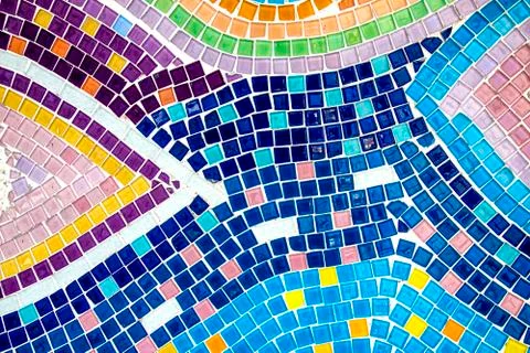 Tile mosic pattern. Stock Photos