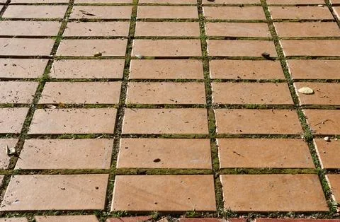 Tile old in perspective Stock Photos