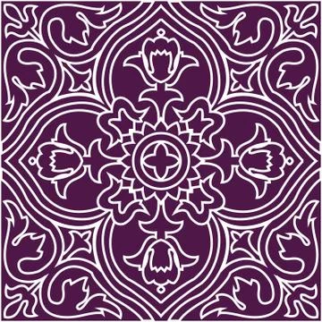 Tile parrern background. Stock Illustration