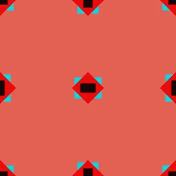 Tile pattern illustration, ceramic tile, background design Stock Illustration