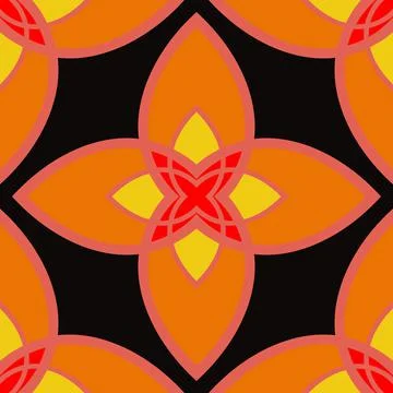 Tile pattern illustration, ceramic tile, background design Stock Illustration