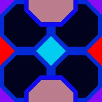 Tile pattern illustration, ceramic tile, background design 스톡 일러스트