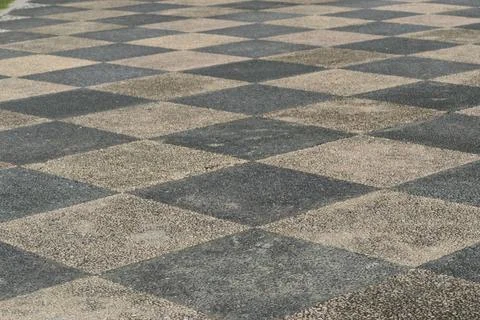 The tile pattern in a public park Stock Photos
