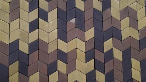Tile patterns for street paving paths and areas Stock Photos