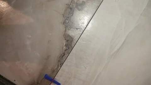 The tile puts the tile Stock Footage 103113666