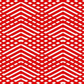 Tile red and white vector pattern or nordic background Stock Illustration