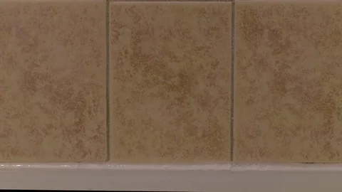 Tile Replaced, Grouted and Sealed Stock Footage 83843011