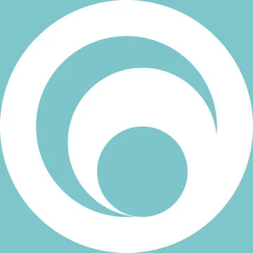 Tile with retro circle pattern, blue and white colors, vector Stock Illustration