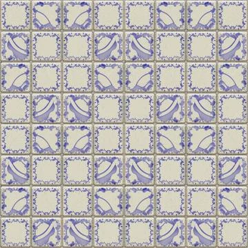 Tile retro Stock Illustration