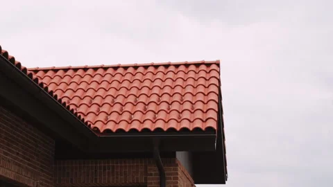 Tile roof Stock Footage 130252670