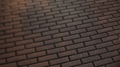 Tile on the sidewalk at sunset in Italy Vídeos de archivo 95300817