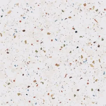 Tile terrazzo vector pattern with colorful stone on grey marble background Stock Illustration