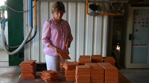 Tile testing Stock Footage