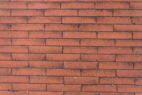 Tile texture made of red bricks Stock Photos