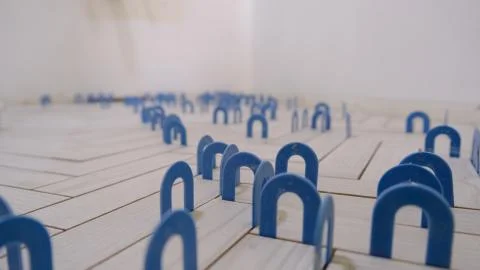 Tile With Tile Spacers Foto stock