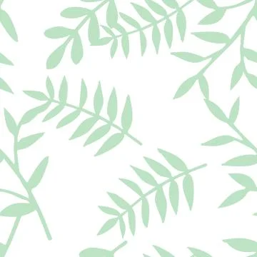 Tile tropical vector pattern with green exotic leaves Stock Illustration