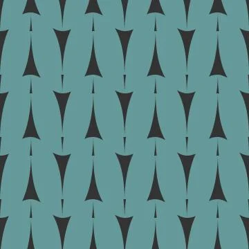 Tile vector pattern with arrow print on green background Stock Illustration