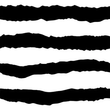 Tile vector pattern with black and white stripes Stock Illustration