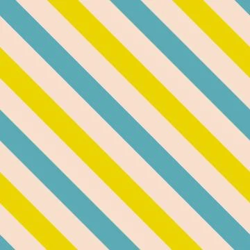 Tile vector pattern with blue and yellow stripes on pastel background Stock-Illustration