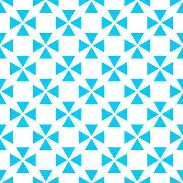 Tile vector pattern with blue and white background Stock Illustration