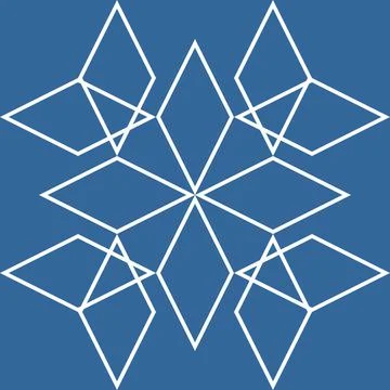 Tile vector pattern with blue and white background Stock Illustration