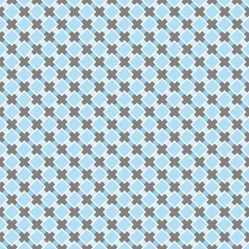 Tile vector pattern with blue and white background Stock Illustration