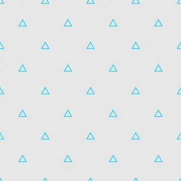 Tile vector pattern with blue triangles on grey background Illustrazione stock