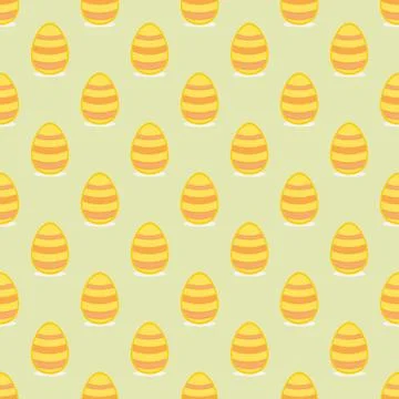 Tile vector pattern with easter eggs on green background Stock Illustration