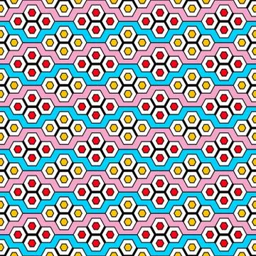 Tile Vector Pattern Flower Lisbon Retro Old Tiles Mosaic Stock Illustration