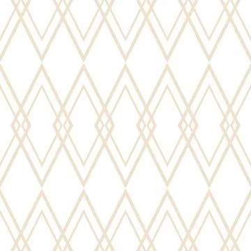 Tile vector pattern with golden plaid on white background Stock Illustration