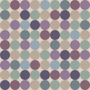 Tile vector pattern with green and blue dots on grey background Stock Illustration