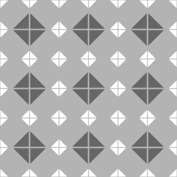 Tile vector pattern with grey and white background Stock Illustration