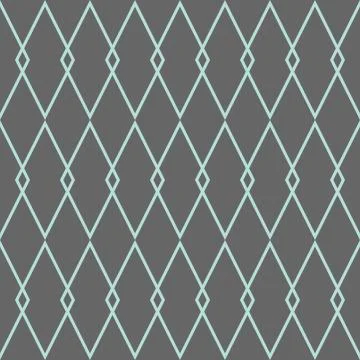 Tile vector pattern with grey and mint green background Stock Illustration