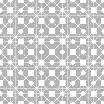 Tile vector pattern with grey and white seamless background Stock Illustration