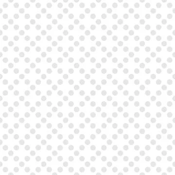 Tile vector pattern with grey polka dots on white background 스톡 일러스트