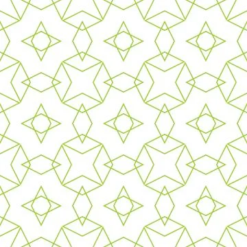 Tile vector pattern or green and white background Stock Illustration