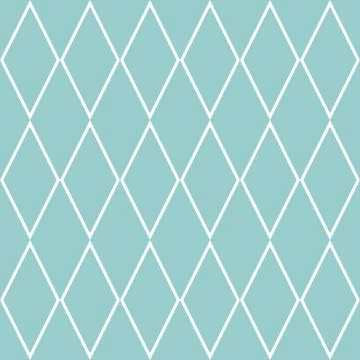 Tile vector pattern or mint green and white background Stock Illustration