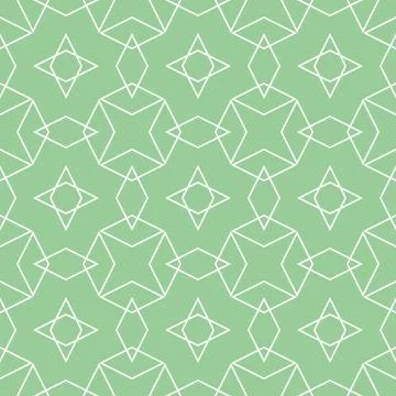 Tile vector pattern or mint green and white background Illustrazione stock