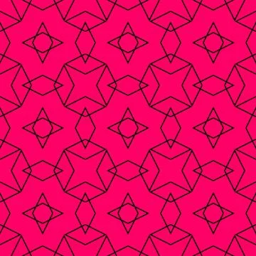 Tile vector pattern or pink and black background Stock Illustration