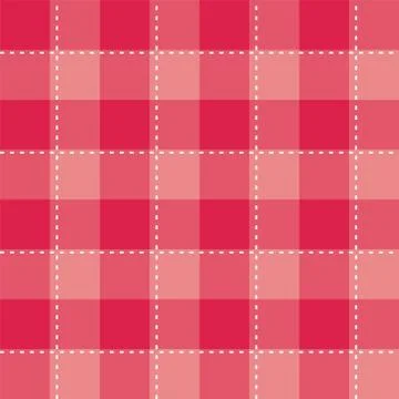 Tile vector pattern on pink plaid background Illustrazione stock
