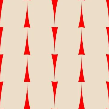 Tile vector pattern with red arrows on pastel background Stock Illustration