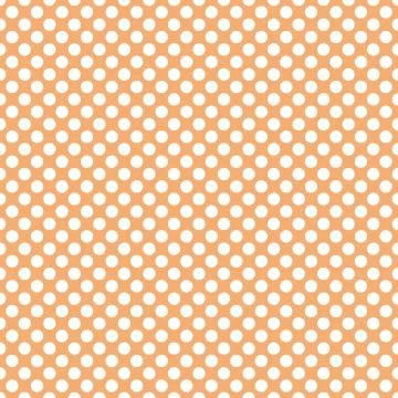 Tile vector pattern with white polka dots on pastel coral background 库存插图