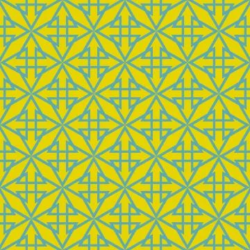 Tile vector pattern with yellow and green print or background Stock Illustration