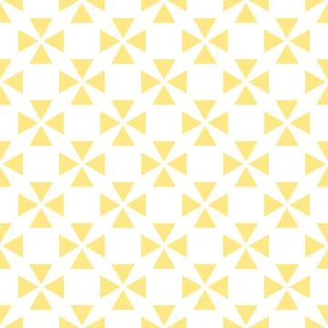 Tile vector pattern with yellow and white background Stock Illustration