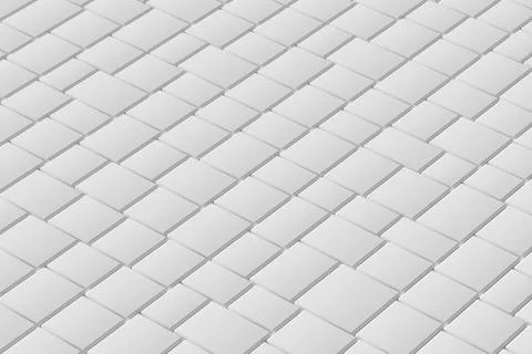 Tile white cubes with gap, 3d rendering. 스톡 일러스트