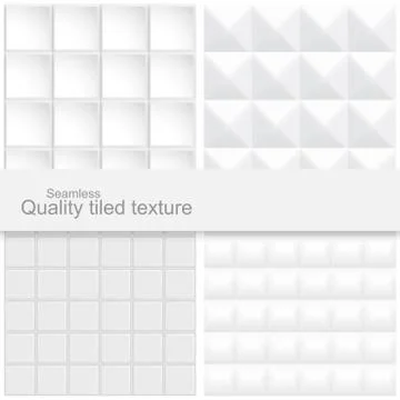 Tile white textures. 库存插图