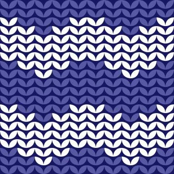 Tile zig zag knitting vector pattern or winter background Stock Illustration