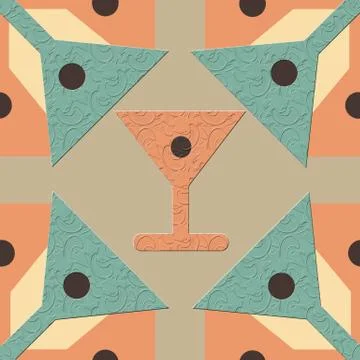 Tileable 3d texture wall seamless pattern Stock Illustration